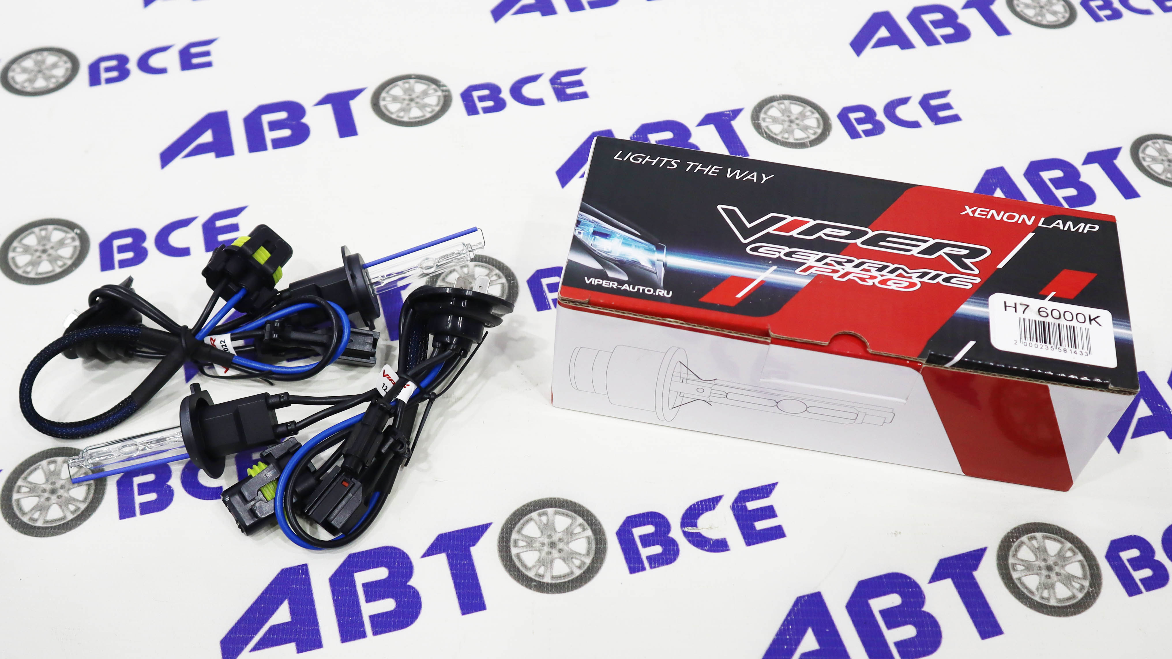 Лампа фары XENON H7 6000K (2шт) Viper